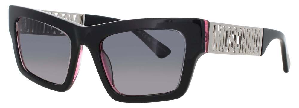 NWT Moschino MOS171/S-4WC Gray 53mm Sunglasses
